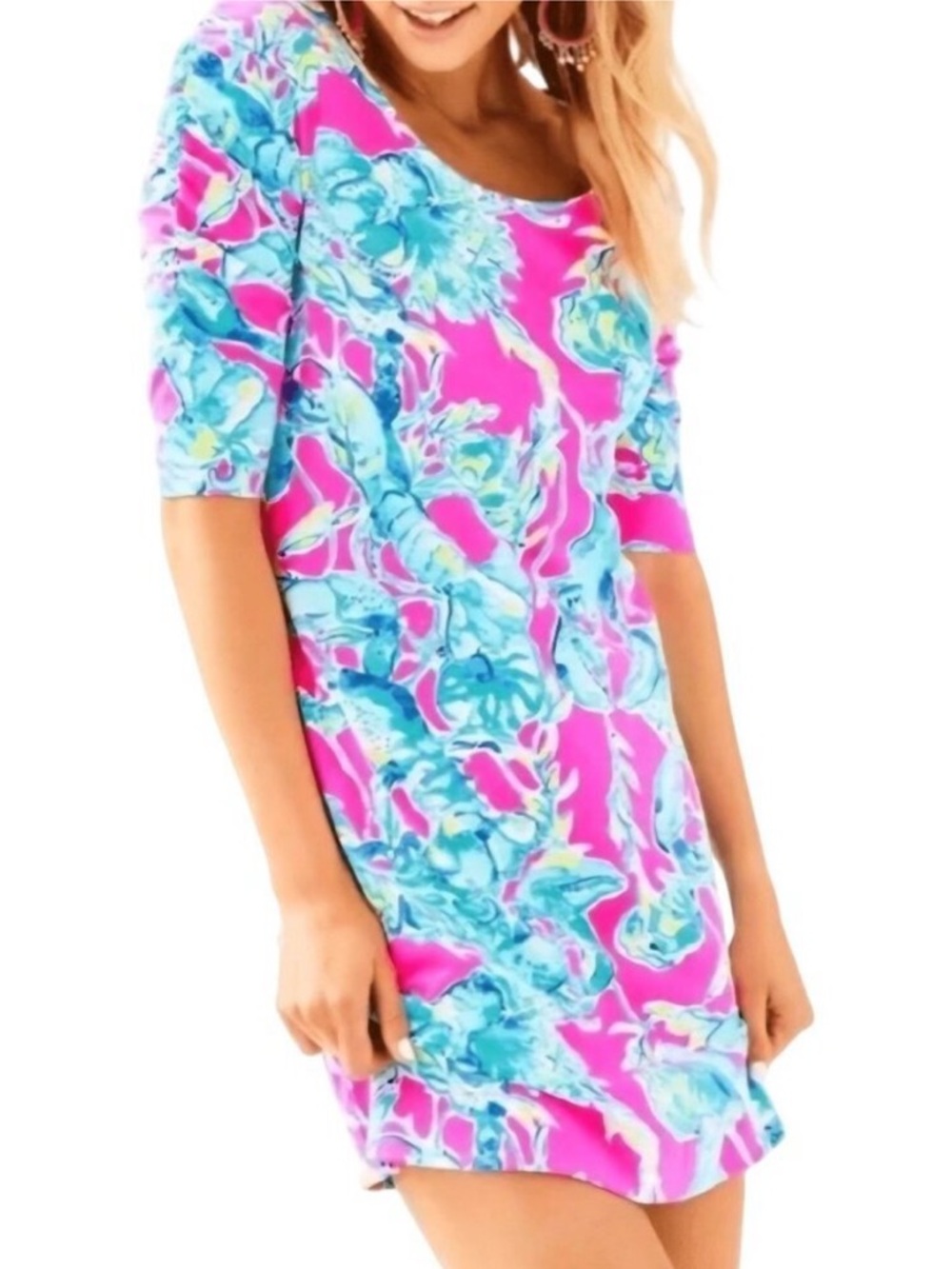Lilly Pulitzer La Jolla Mini Dress Lobsters In Love Raz Berry Women’s Size XXS